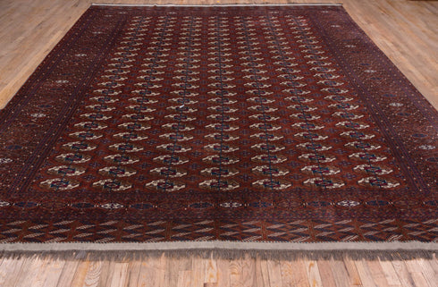 Antique Torkaman Area Rug (10' x 13')